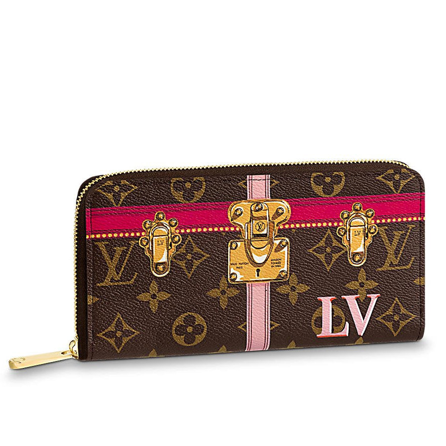 Louis Vuitton Monogram Summer Trunks Zippy Wallet - Brown