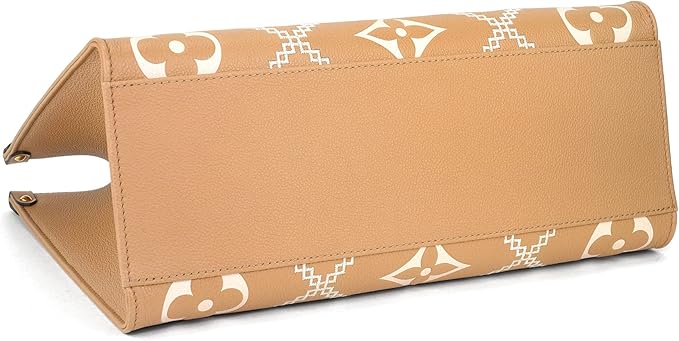 Louis Vuitton Empreinte Monogram Giant Broderies OnTheGo MM Tote Bag - Light Brown