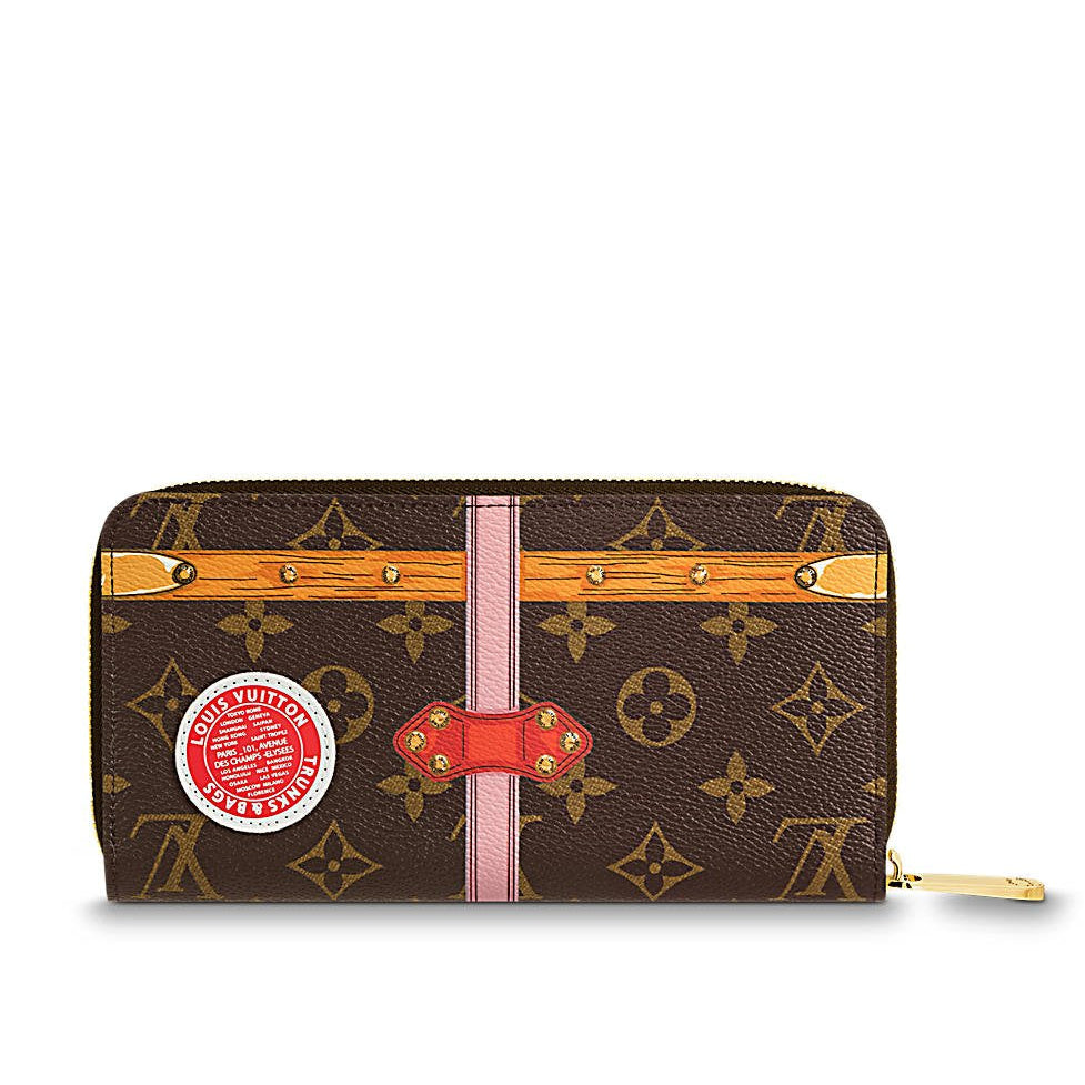 Louis Vuitton Monogram Summer Trunks Zippy Wallet - Brown
