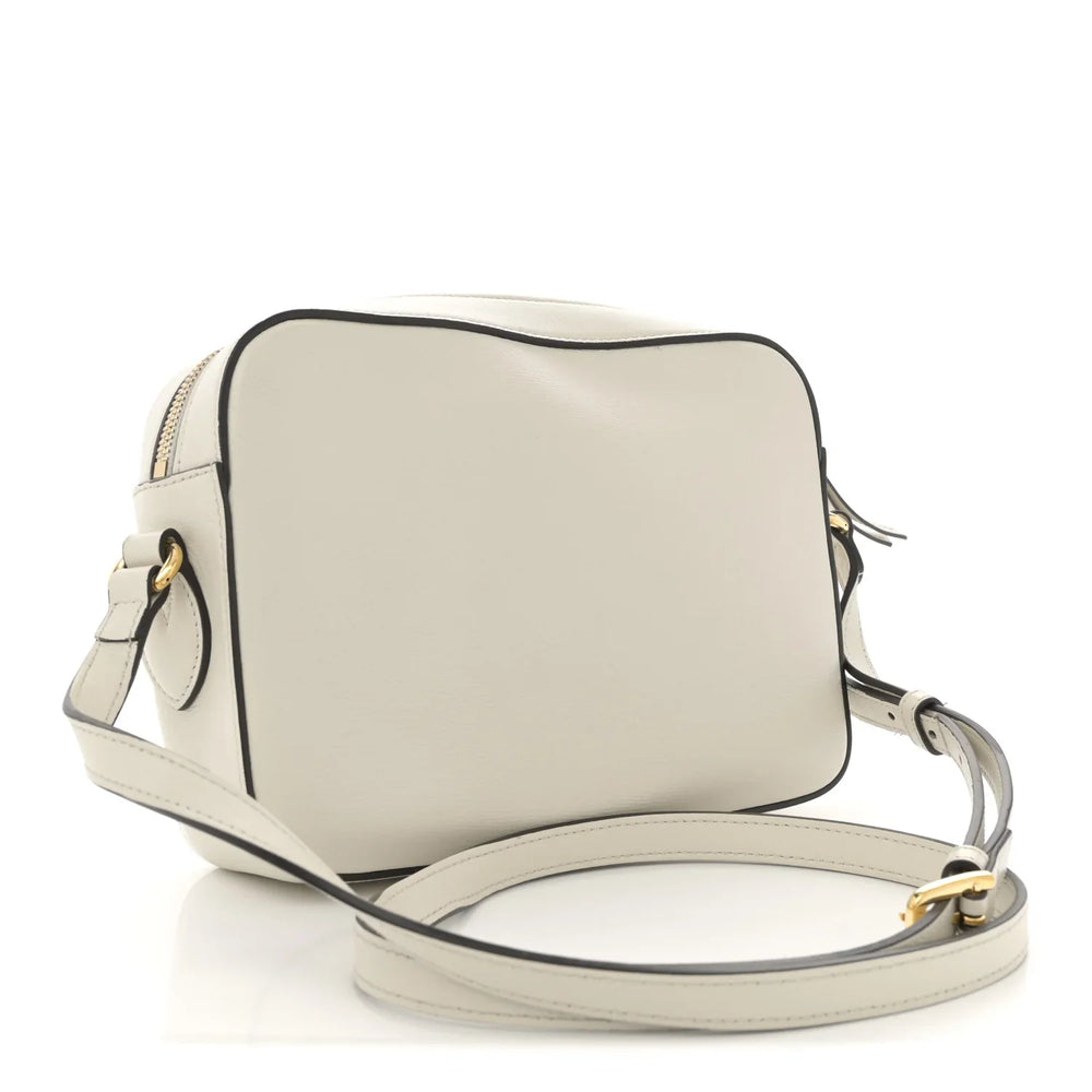 Gucci Horsebit 1955 Small Shoulder Leather Bag – Mystic White