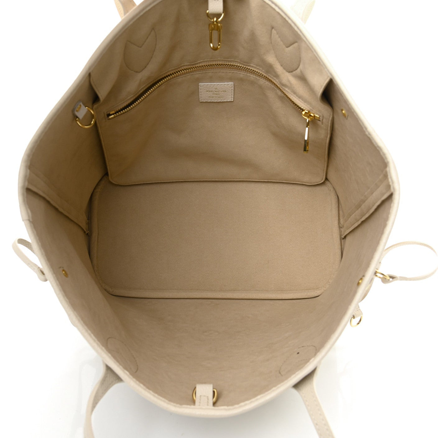 Louis Vuitton Spring In The City Neverfull MM - Khaki Beige Cream