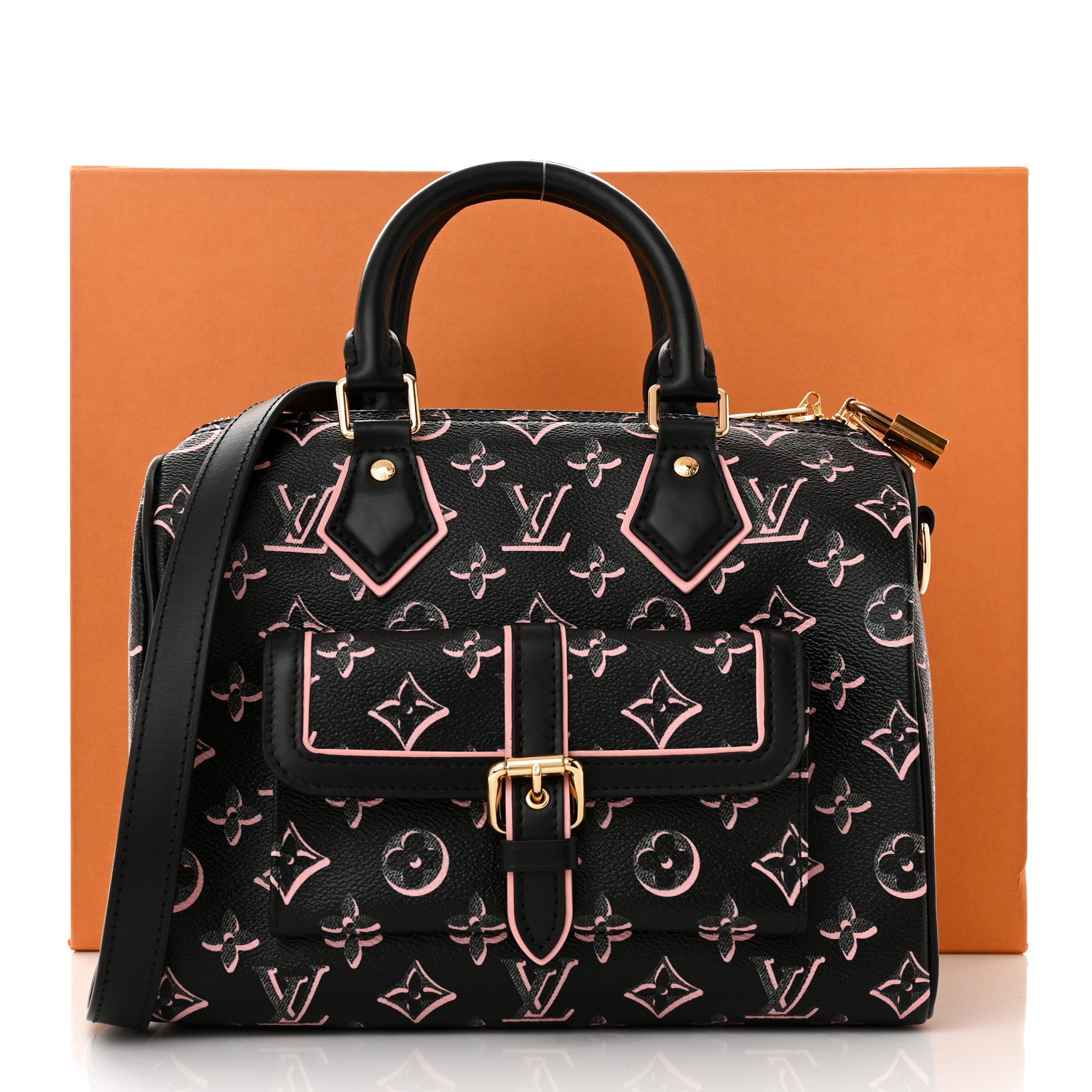 Louis Vuitton Monogram Fall for You Speedy Bandoulière 25 Handbag - Black