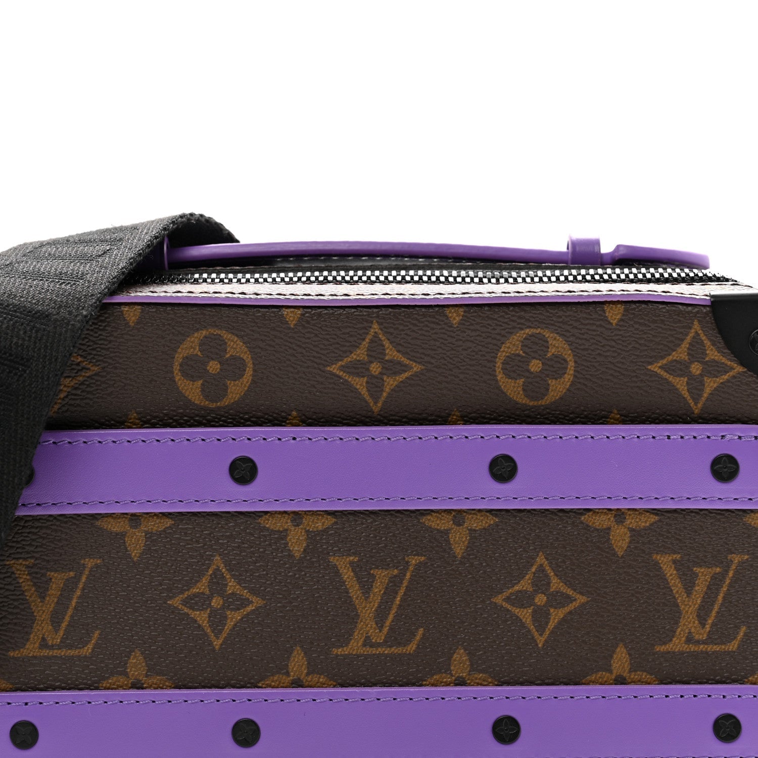 Louis Vuitton Monogram Macassar Handle Soft Trunk - Purple