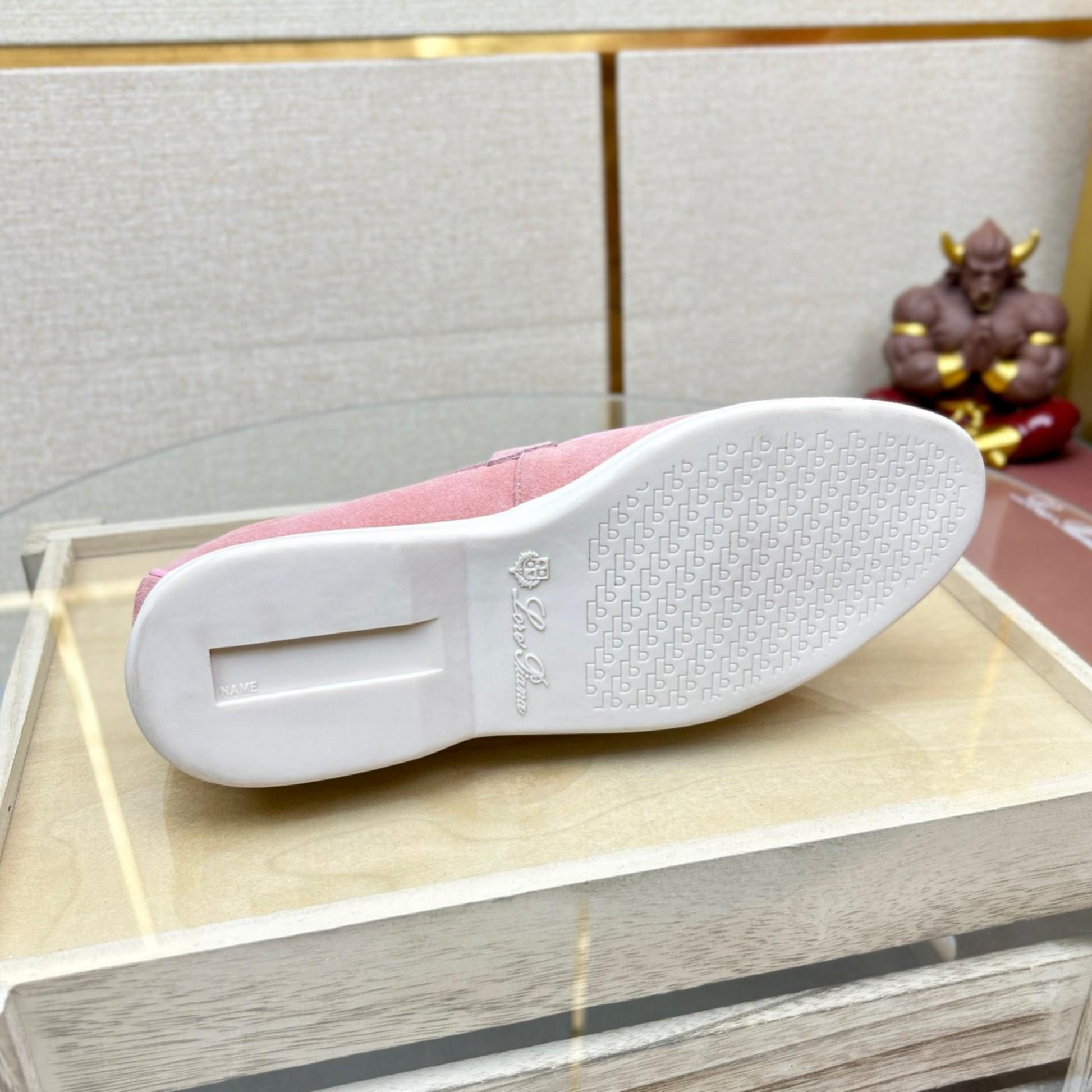 Loro Piana Summer Charms Walk Suede Loafers - Wild Mauve