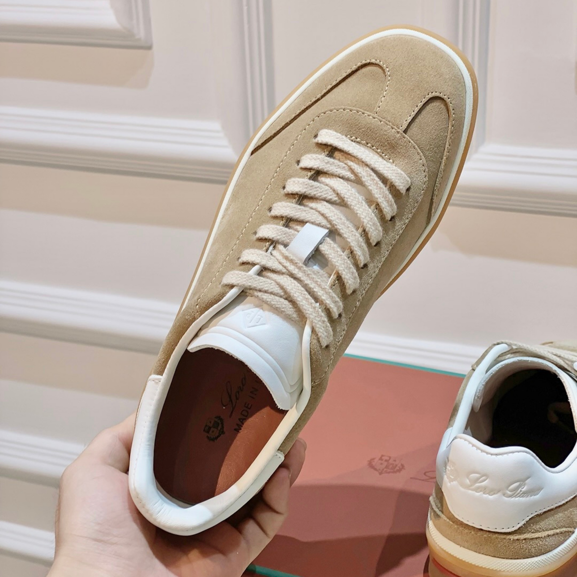 Loro Piana Tennis Walk Suede Sneakers - Suede (256)