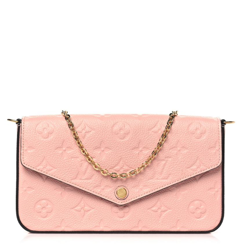 Louis Vuitton Pochette Félicie Chain Wallet - Rose Poudre
