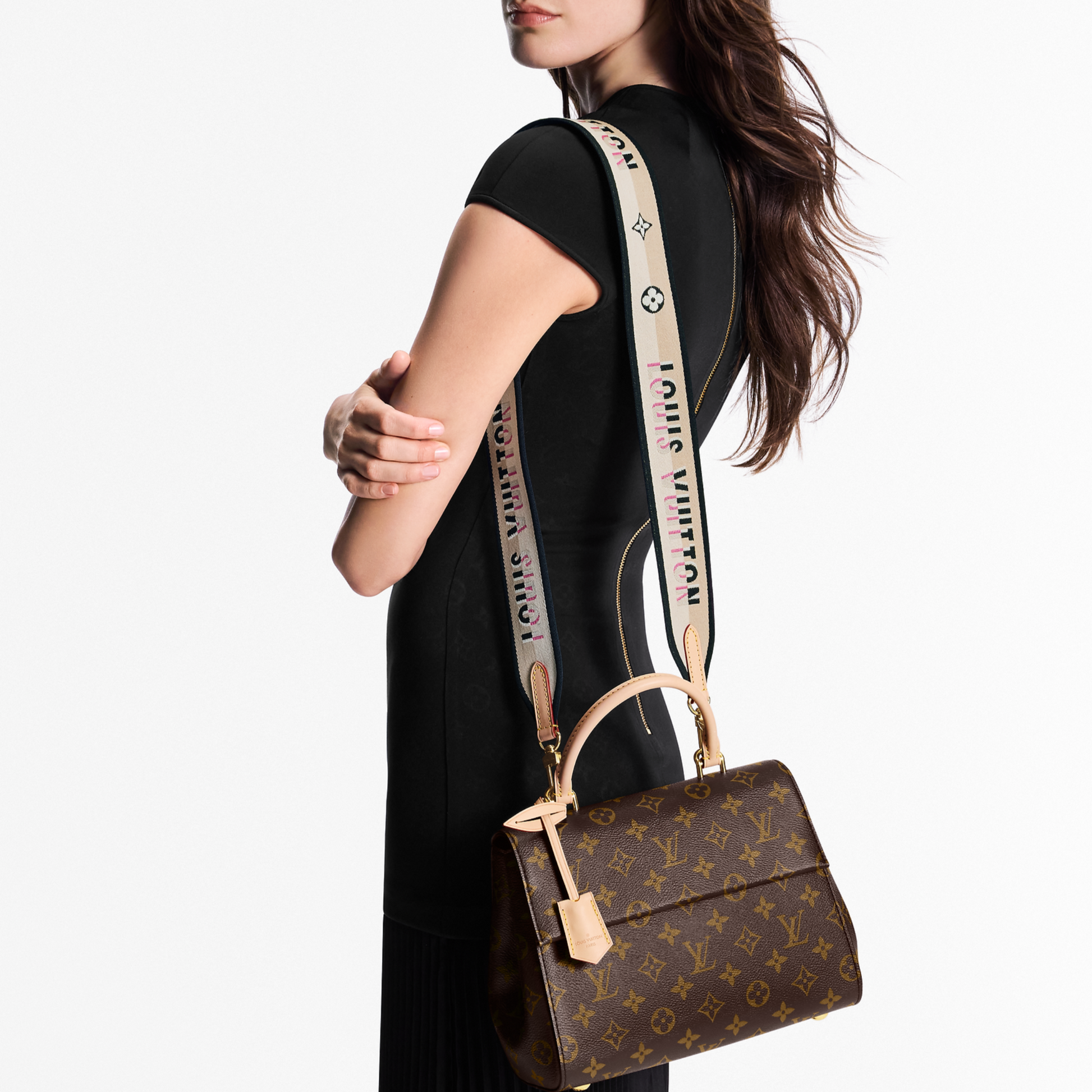 Louis Vuitton Cluny BB Monogram Handbag - Brown