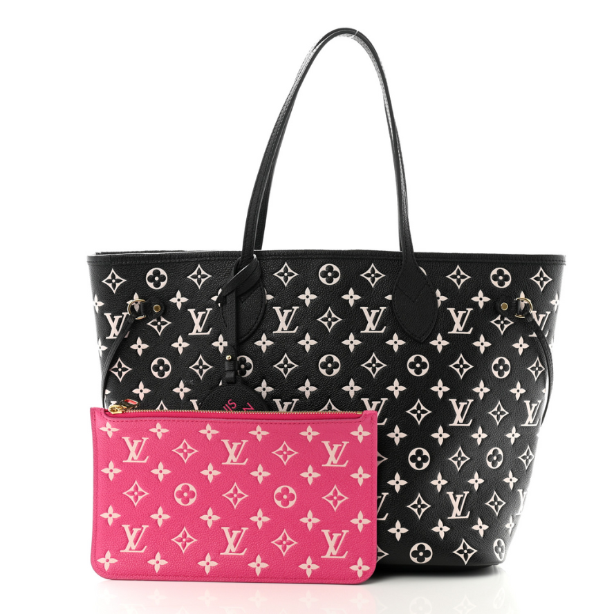 Louis Vuitton Spring In The City Neverfull MM Tote Bag - Black White Pink