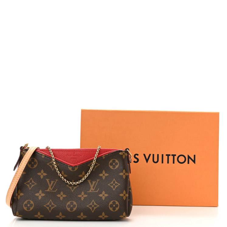 Louis Vuitton Monogram Pallas Clutch - Cherry
