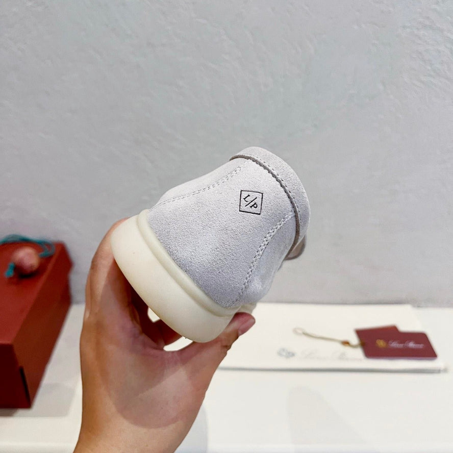 Loro Piana Summer Walk Suede Loafers - Beige