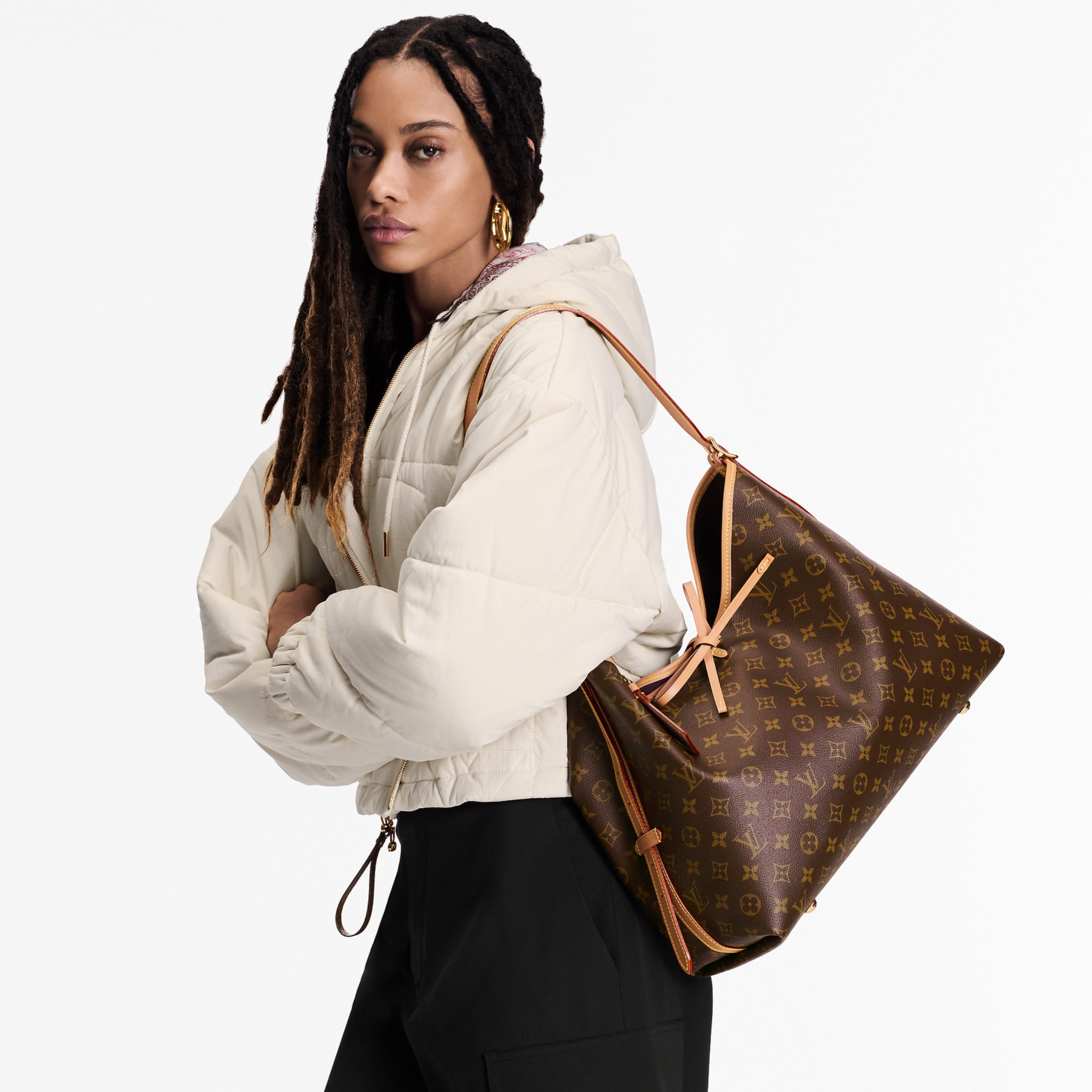 Louis Vuitton CarryAll MM Handbag - Brown