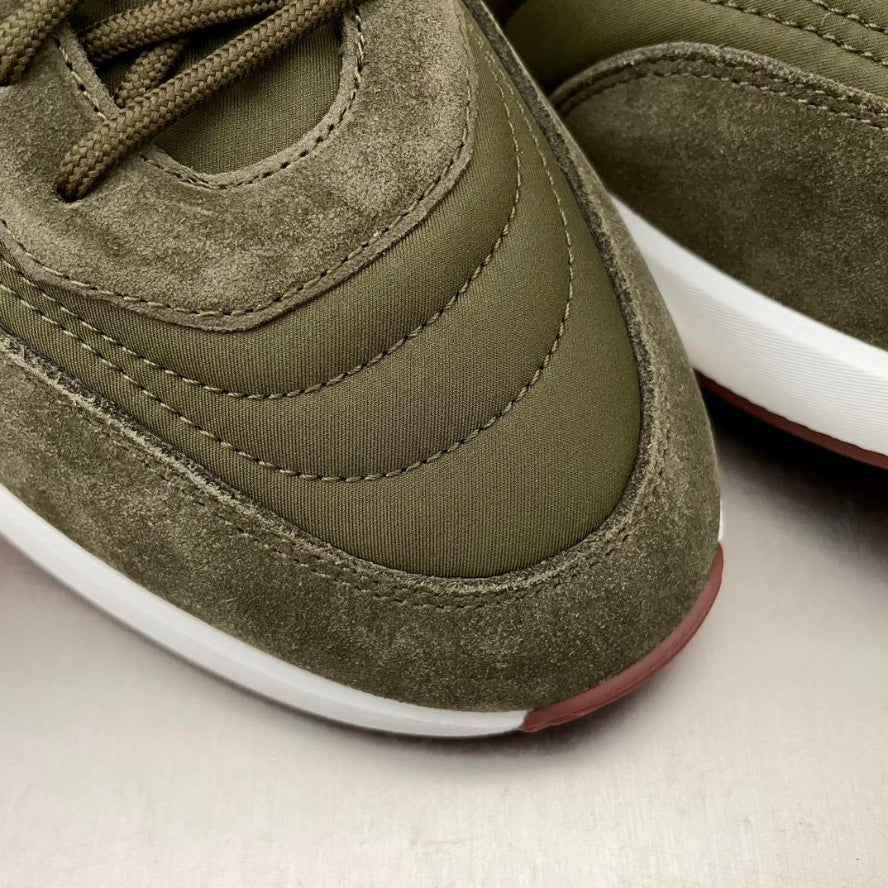 Loro Piana Weekend Walk Suede Sneakers -  Green