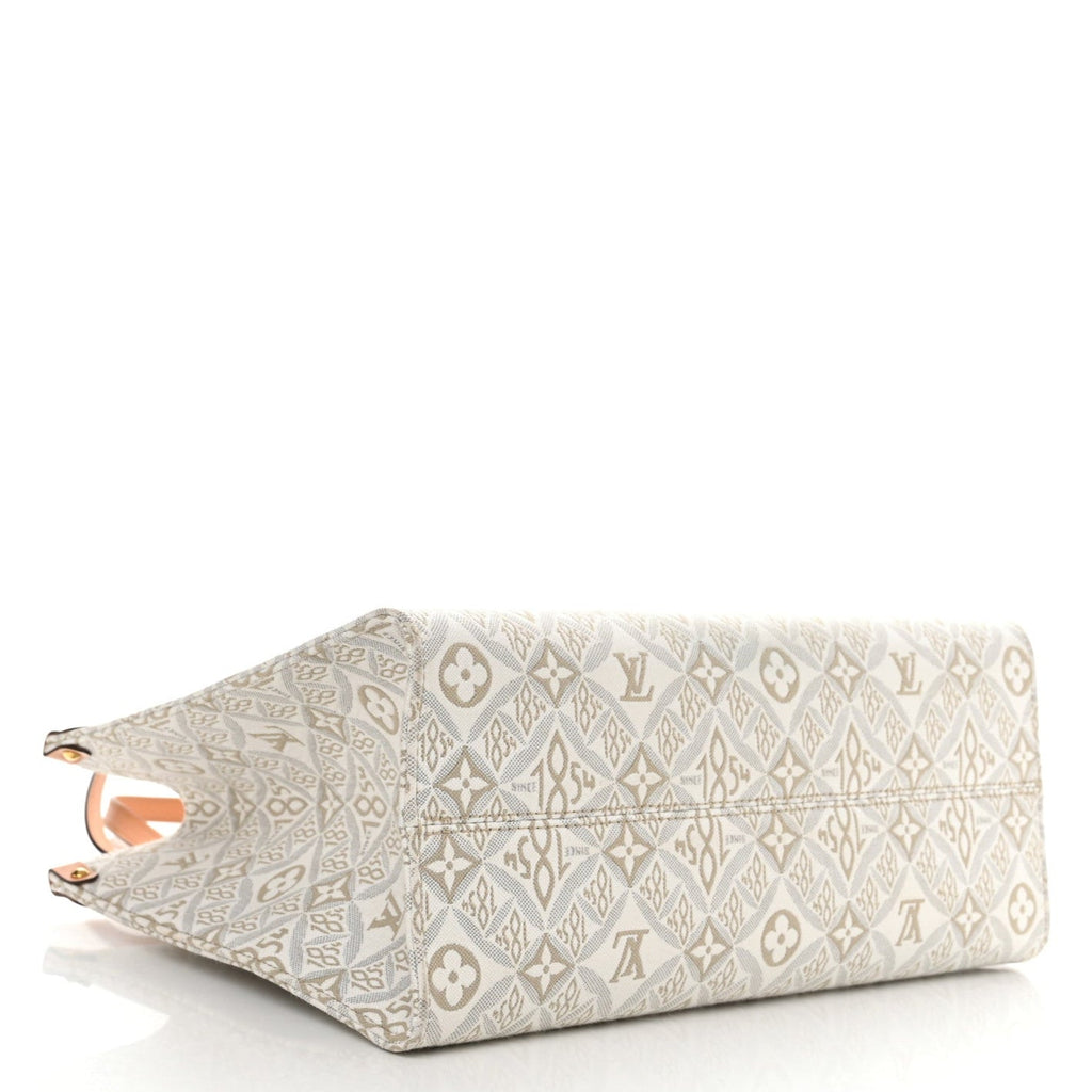 Louis Vuitton Jacquard Since 1854 OnTheGo MM Handbag - Creme