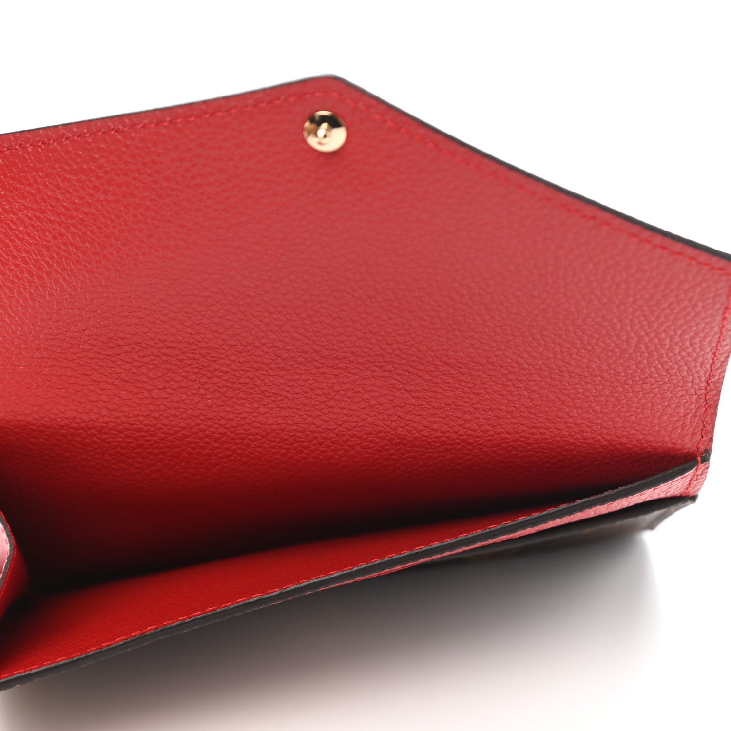 Louis Vuitton Compact Wallet Pallas - Red & Brown