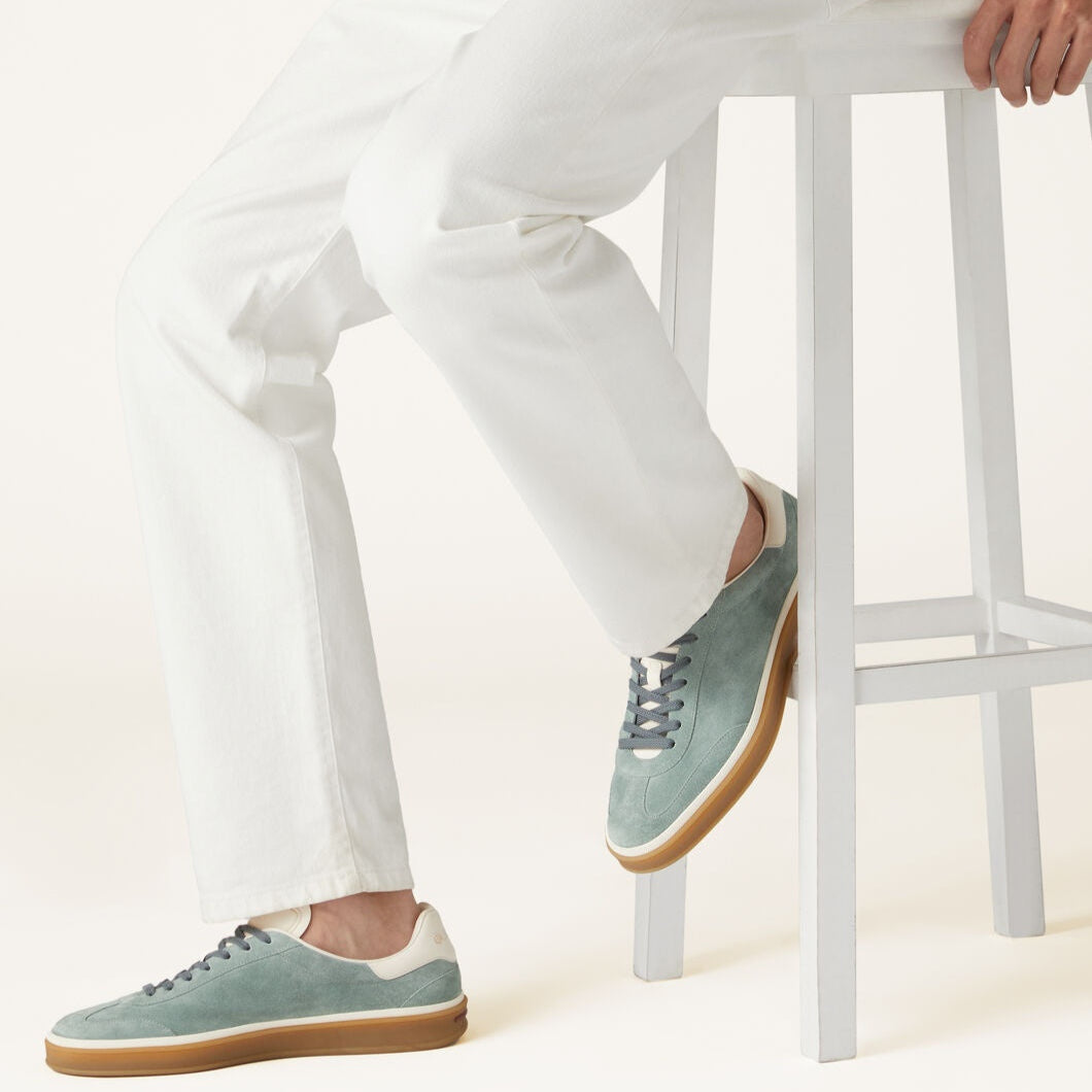 Loro Piana Tennis Walk Sneakers - Popsicle Mint (519Y)