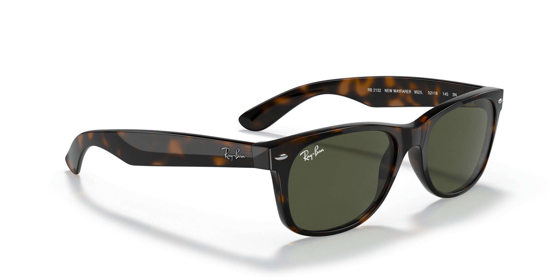 Ray Ban Wayfarer RB2132 902L Tortoise Brown Sunglasses