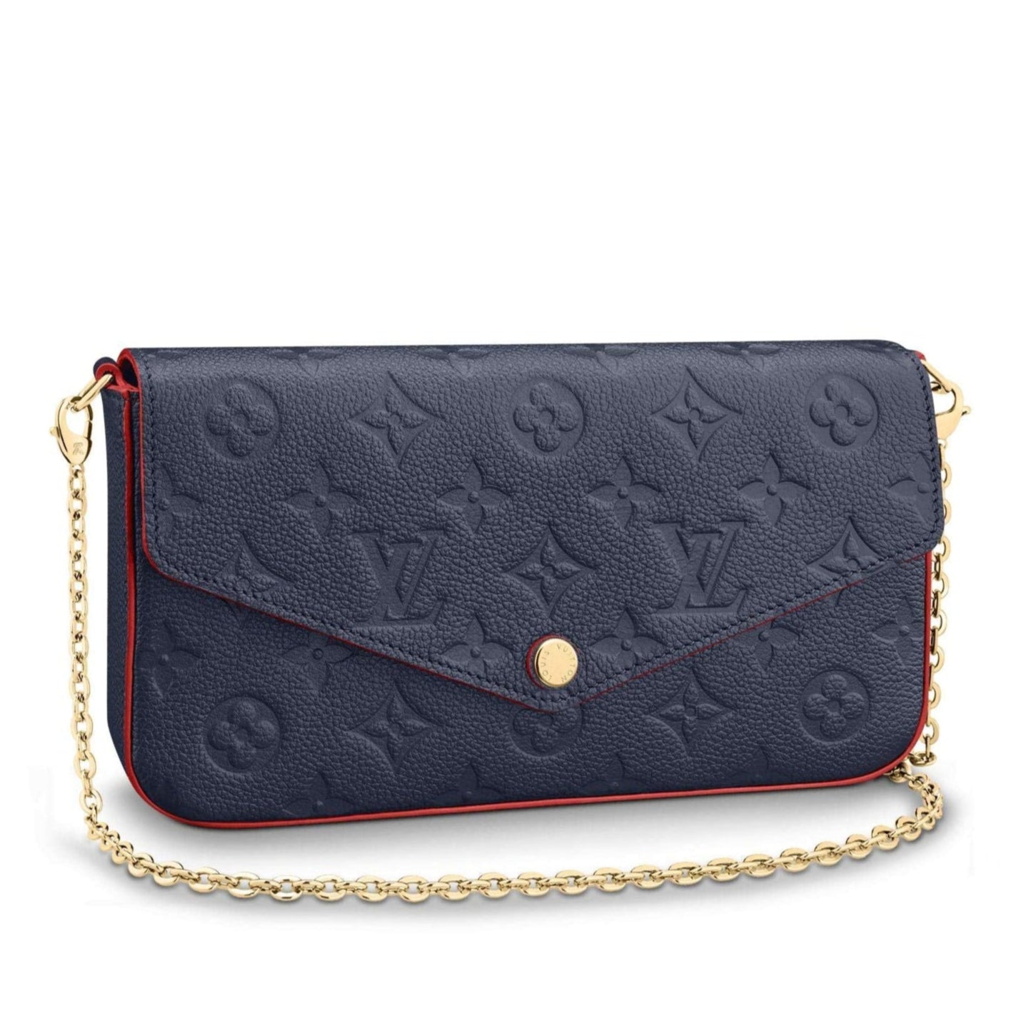 Louis Vuitton Pochette Félicie Wallet Shoulder Bag - Marine Rouge Blue