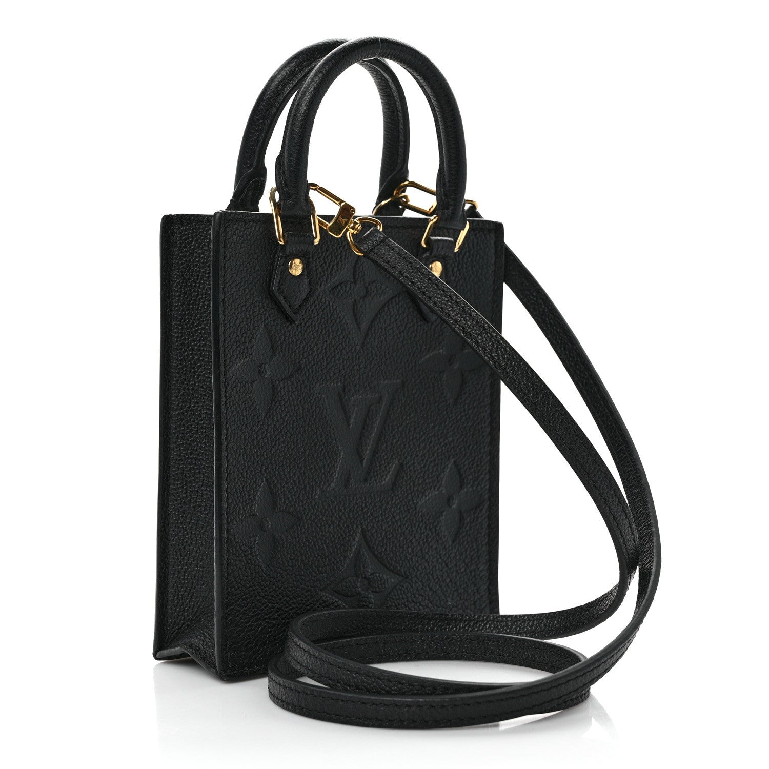 Louis Vuitton Giant Petit Sac Plat Satchel - Black