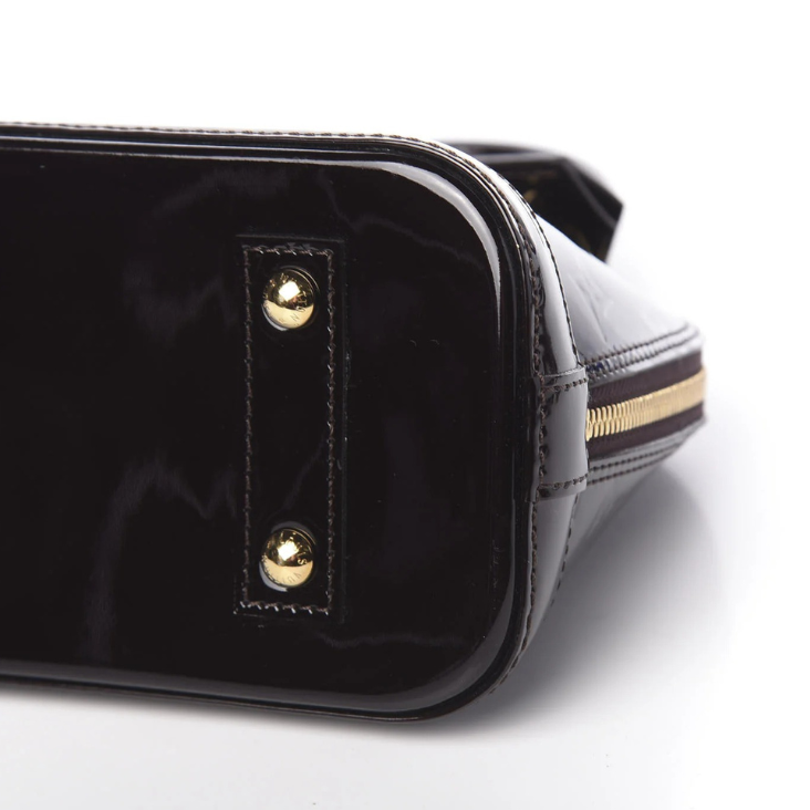 Louis Vuitton Vernis Monogram Alma BB Handbag - Black
