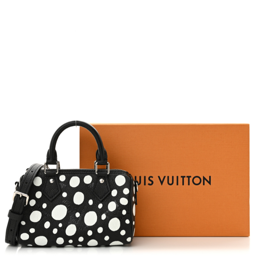 Louis Vuitton x Yayoi Kusama Nano Speedy Bandouliere Handbag - Black