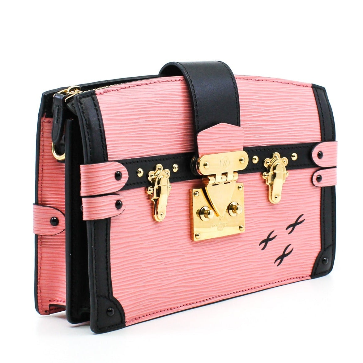 Louis Vuittion Epi Trunk Leather Clutch Bag - Pink Rose Ballerine