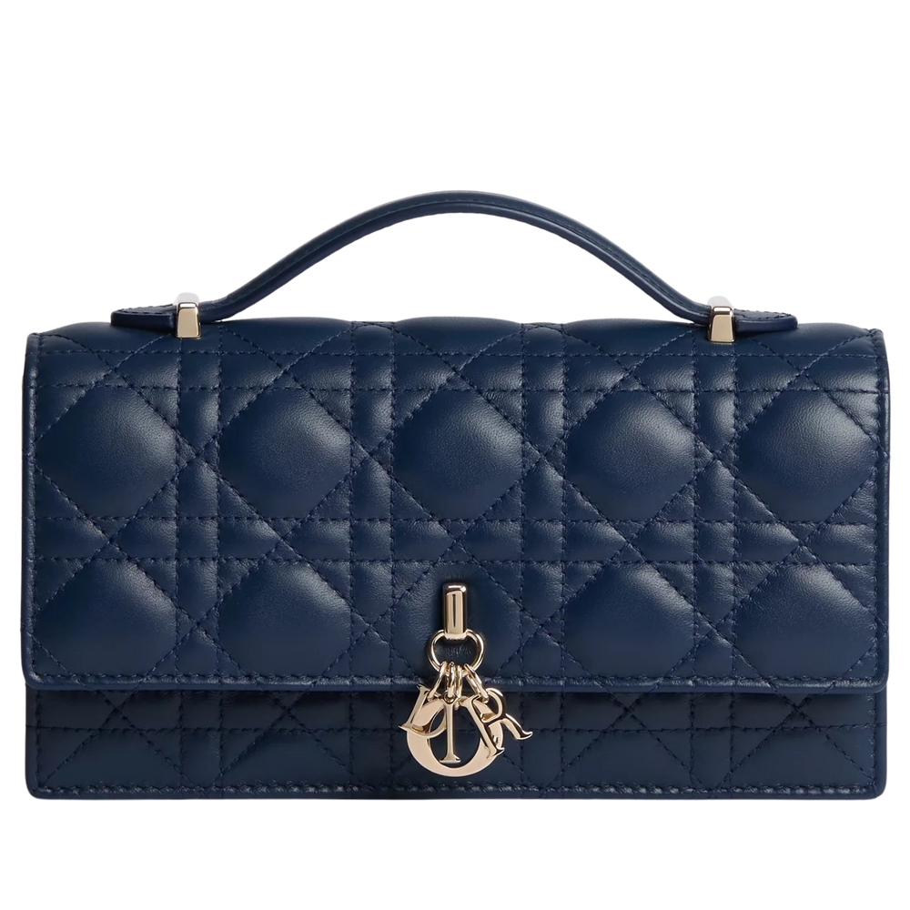 Dior My Dior Cannage Lambskin Mini Bag – Ocean Blue