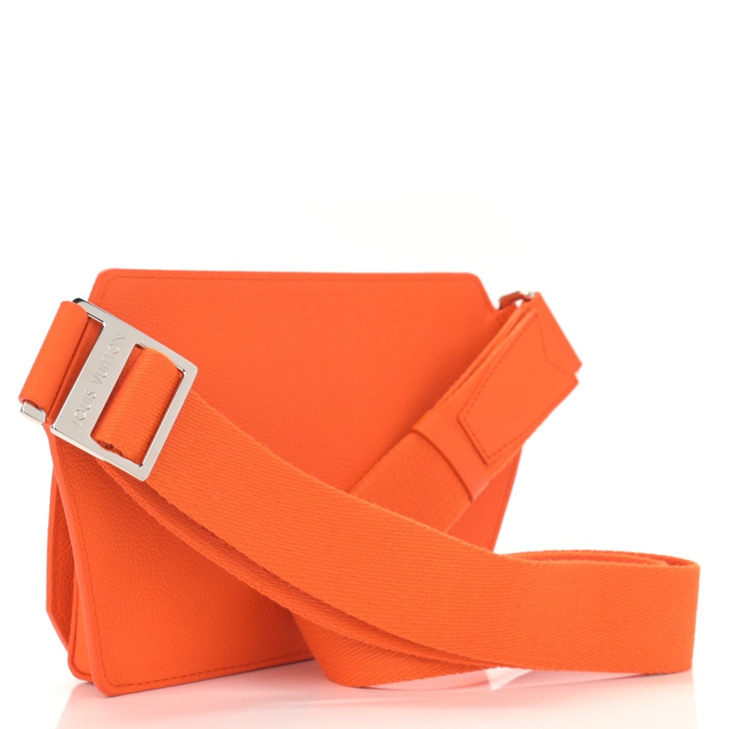 Louis Vuitton Grained Calfskin Aerogram Takeoff Sling Belt Bag - Orange