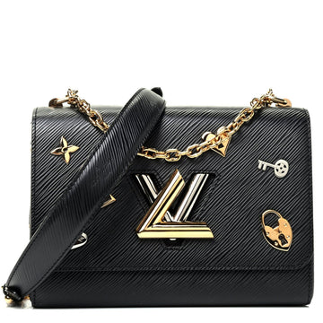 Louis Vuitton Epi Love Lock Twist MM Shoulder Bag - Black
