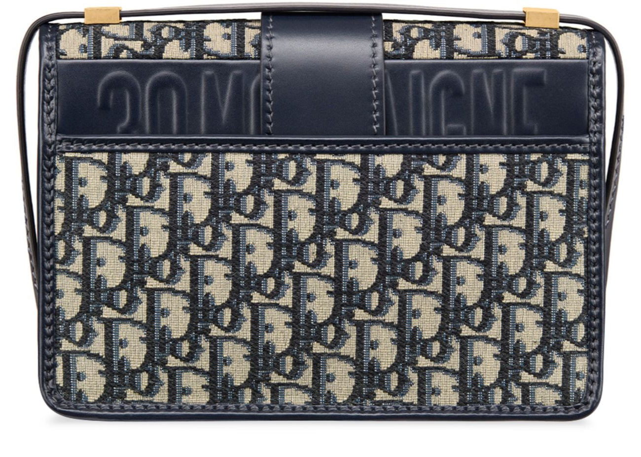 Dior 30 Montaigne Jacquard Bag - Blue Dior Oblique