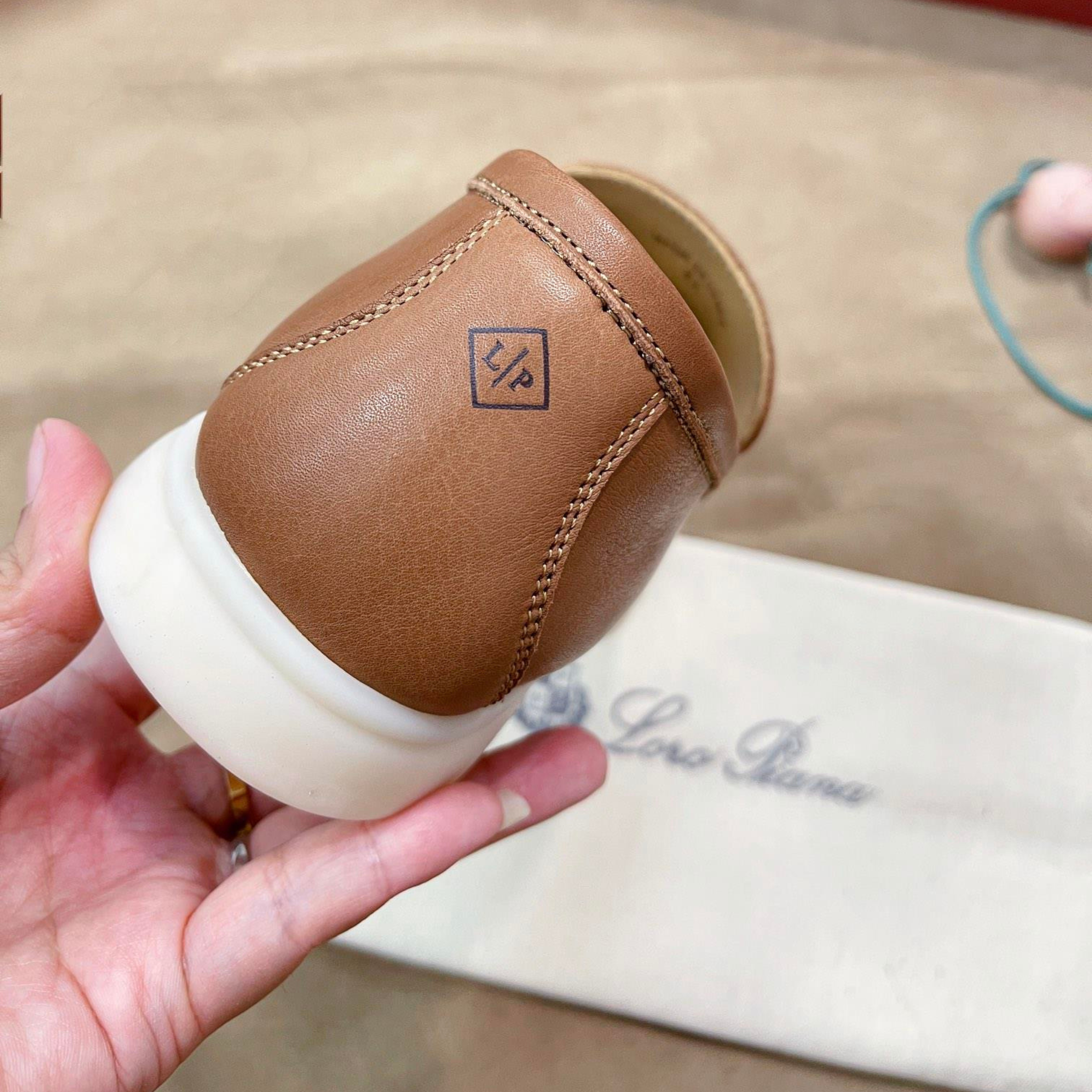 Loro Piana Summer Charms Walk Deerskin Loafers - Cream Bignet (20CB)