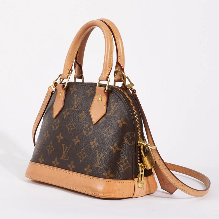 Louis Vuitton Alma BB Handbag - Chocolate Brown