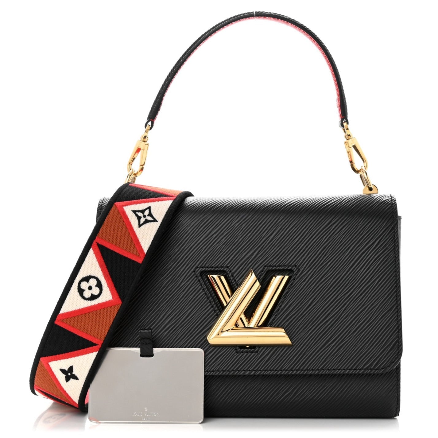Louis Vuitton Epi Monogram Twist MM Shoulder Bag - Black