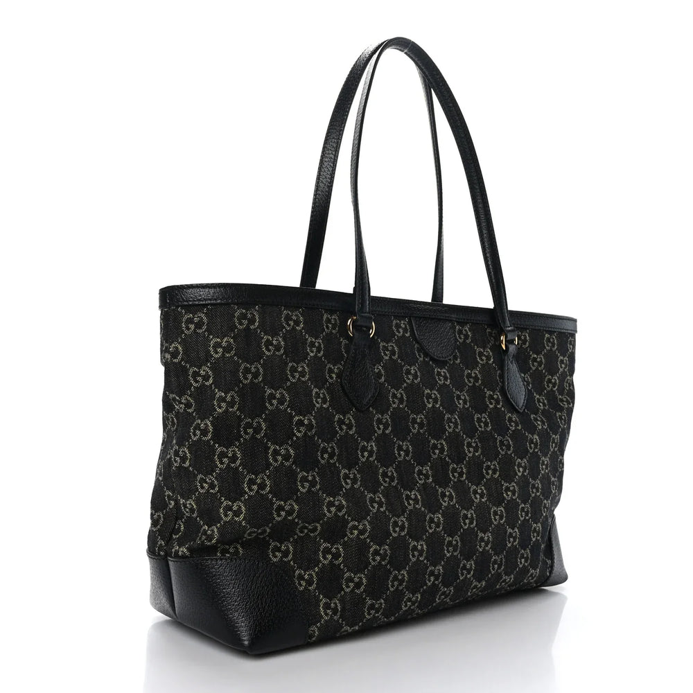 Gucci GG Monogram Medium Ophidia Shopping Tote Bag – Black