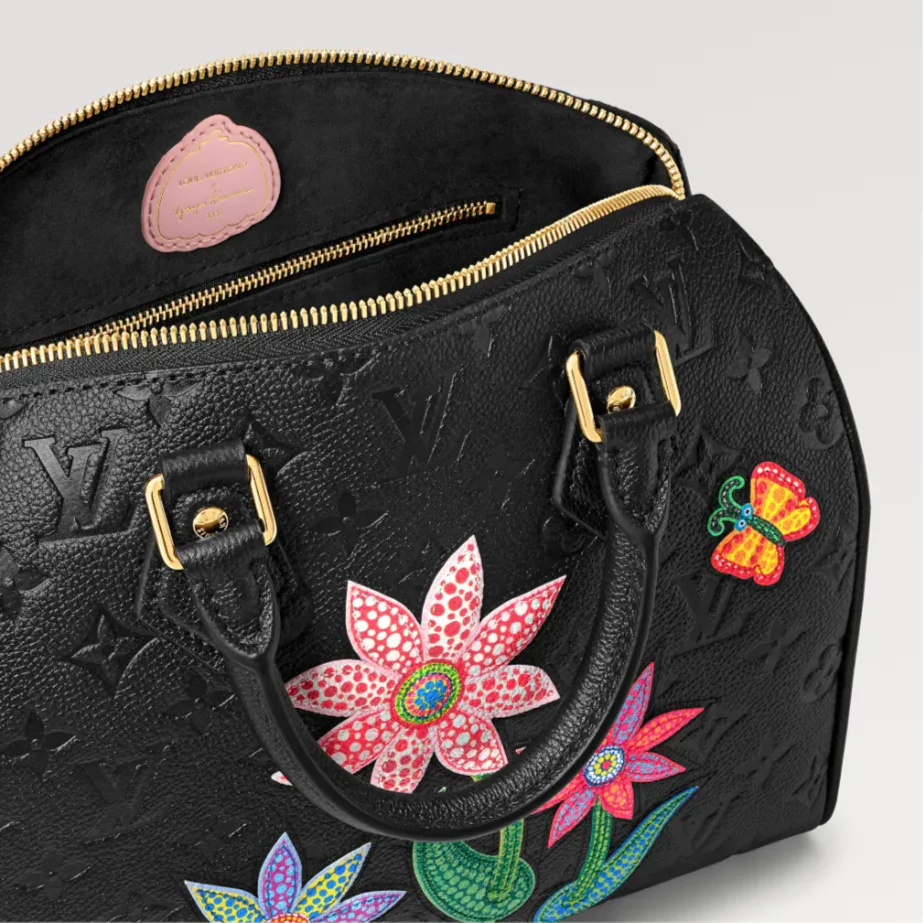 Louis Vuitton x Yayoi Kusama Speedy Bandoulière 25 Handbag - Black