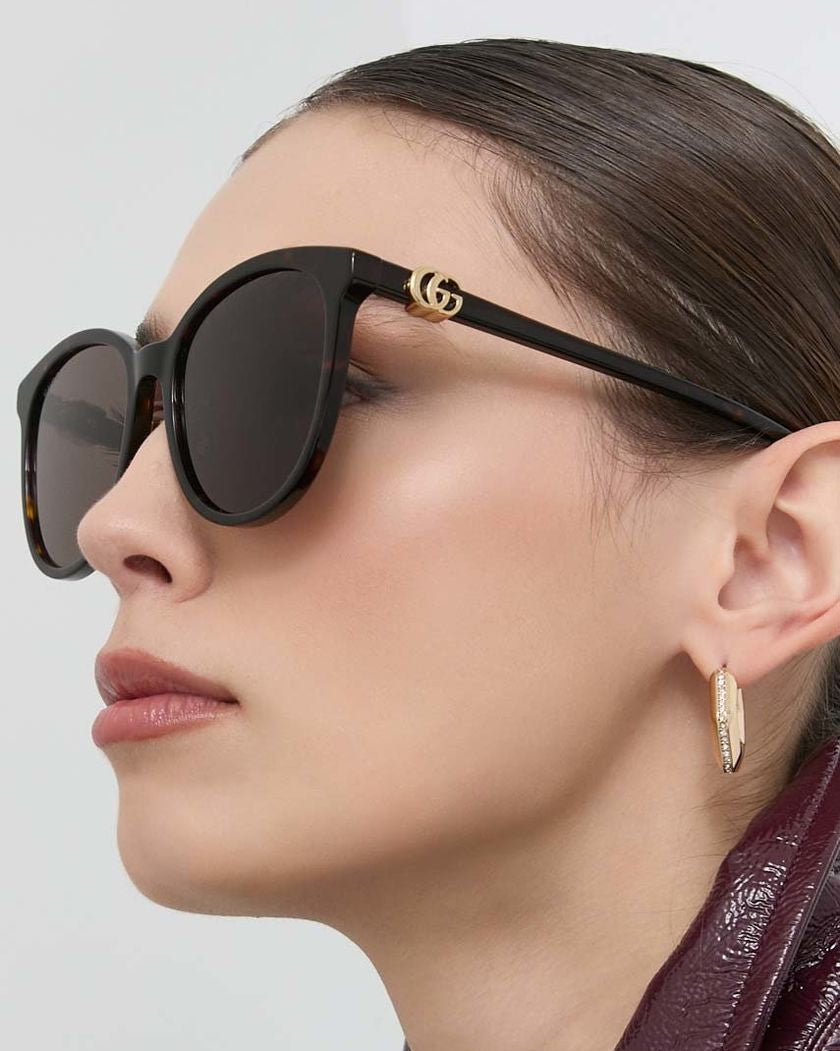 Gucci GG1180SK Cateye Black Sunglasses