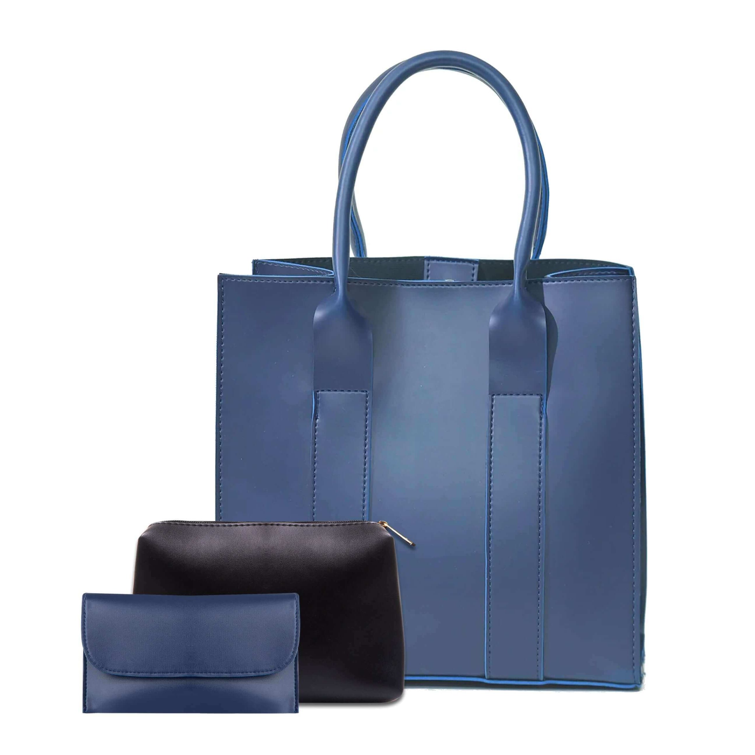 ALBERTA 3 PCS BLUE TOTE BAG