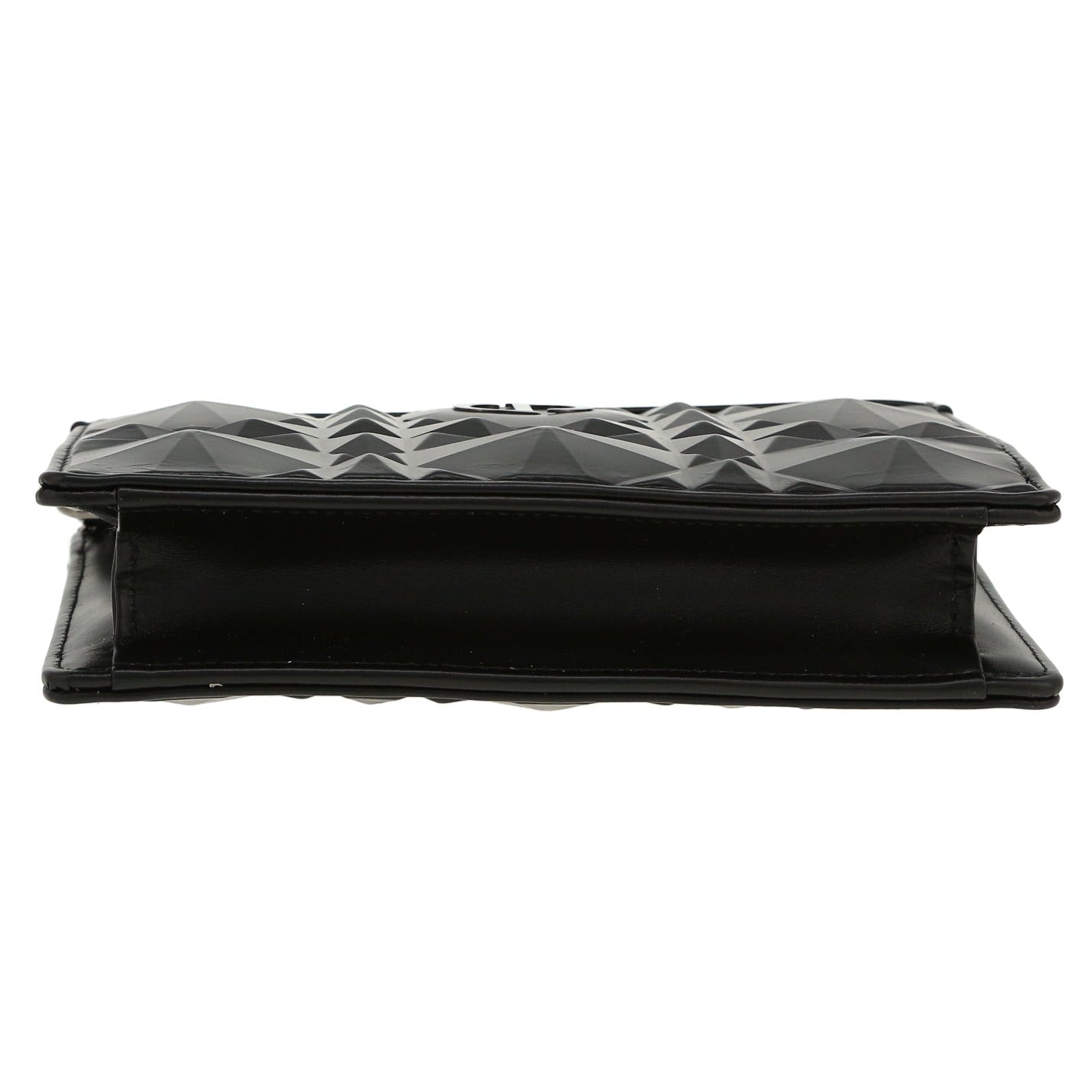 Dior Caro Macrocannage Diamond Quilted Leather Shoulder Bag - Black