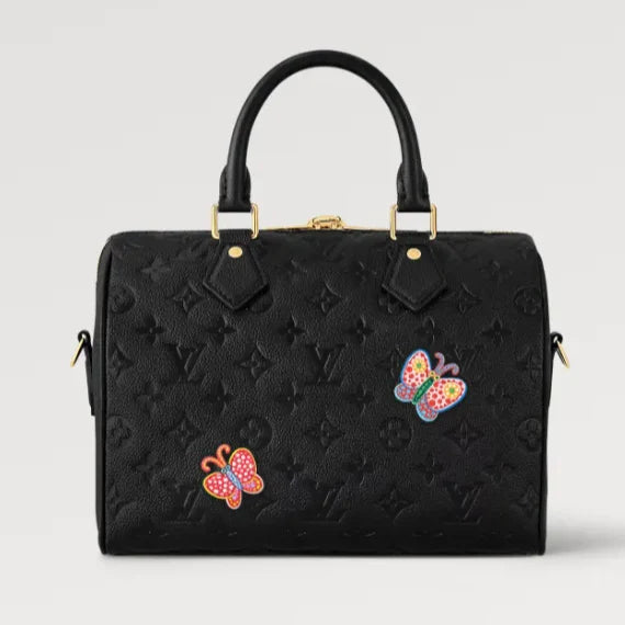 Louis Vuitton x Yayoi Kusama Speedy Bandoulière 25 Handbag - Black