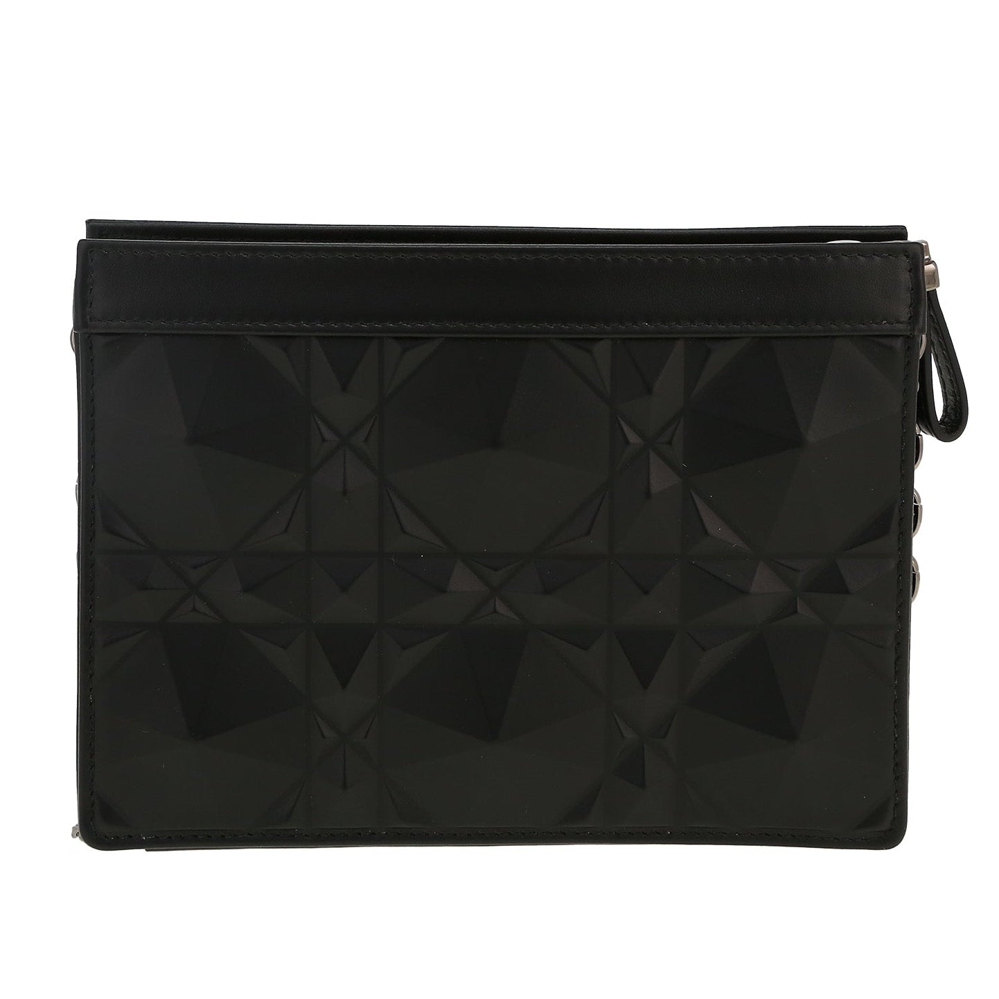 Dior Caro Macrocannage Diamond Quilted Leather Shoulder Bag - Black