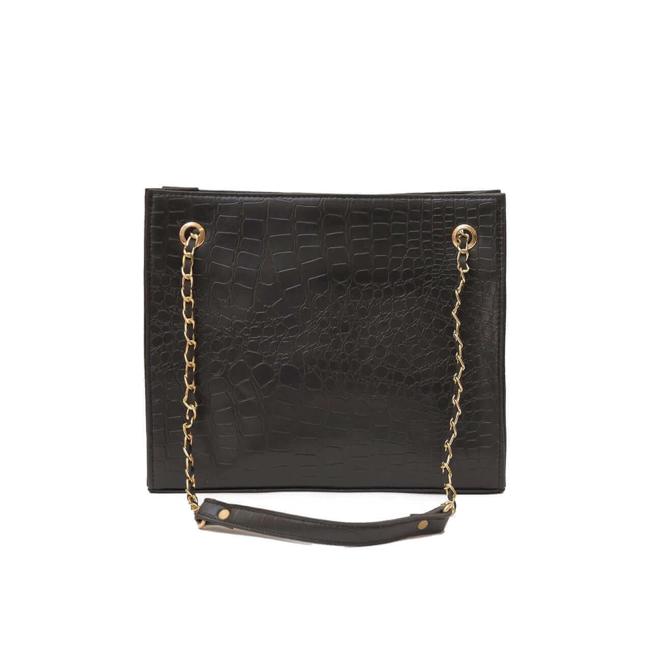 CROCODILE TOTE BLACK - LEFTOVER