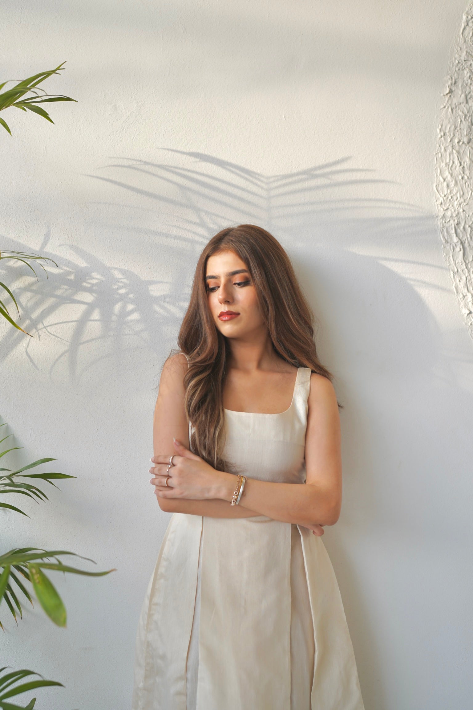Cyan Cream Dress