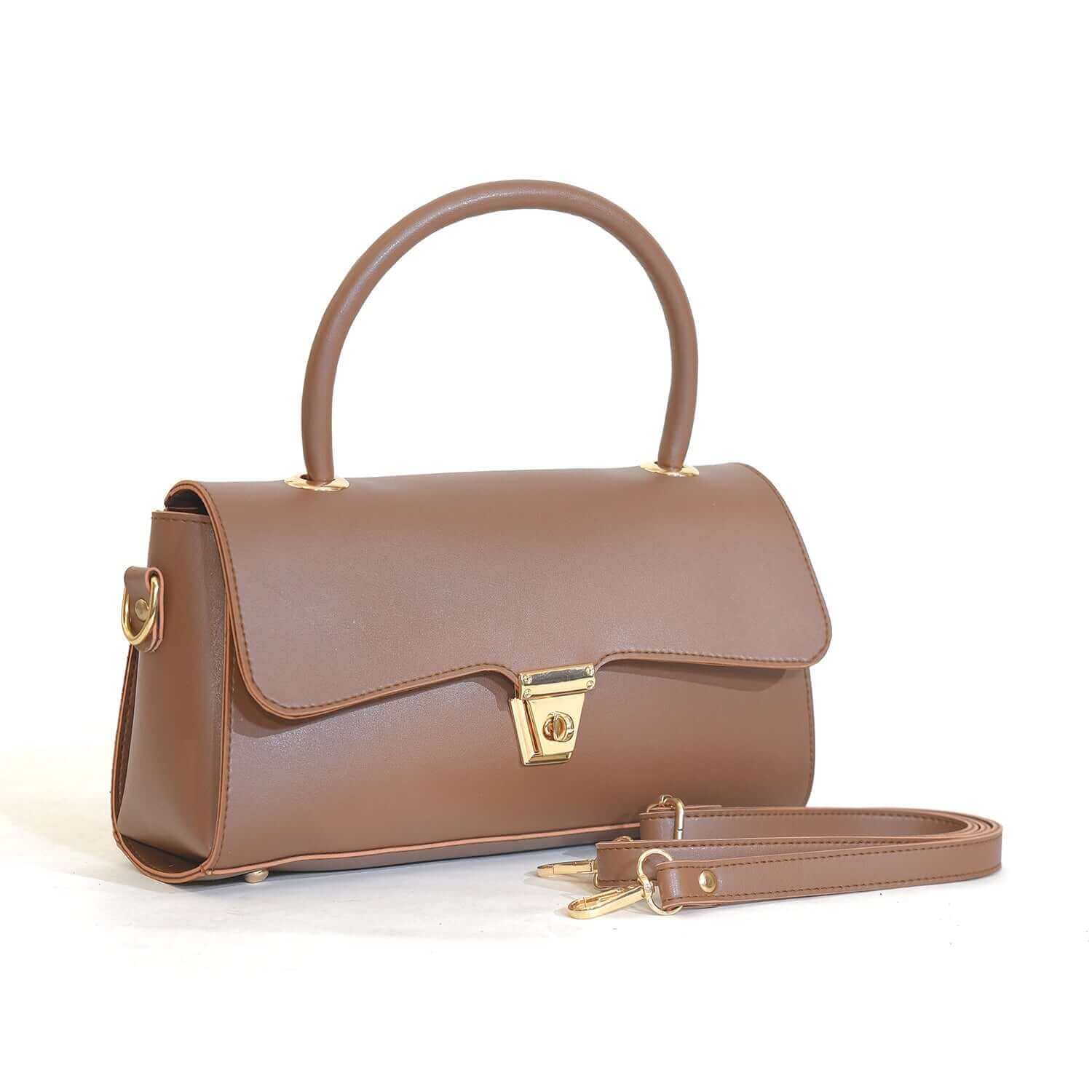 FLORIDA – Feminine Soft-Touch Bag in Brown