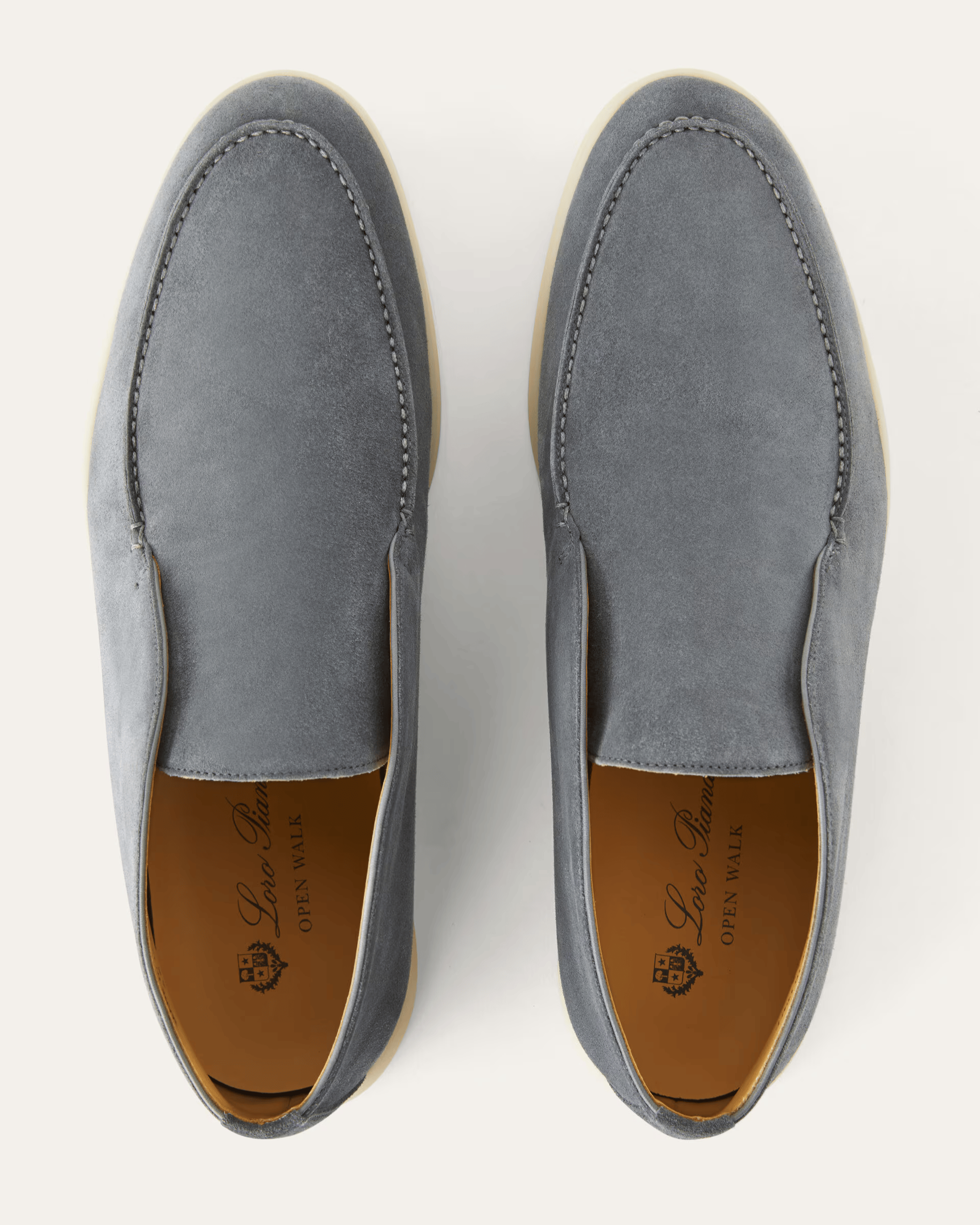 Loro Piana Open Walk Suede Ankle Boots - Frozen Blue (60JF)