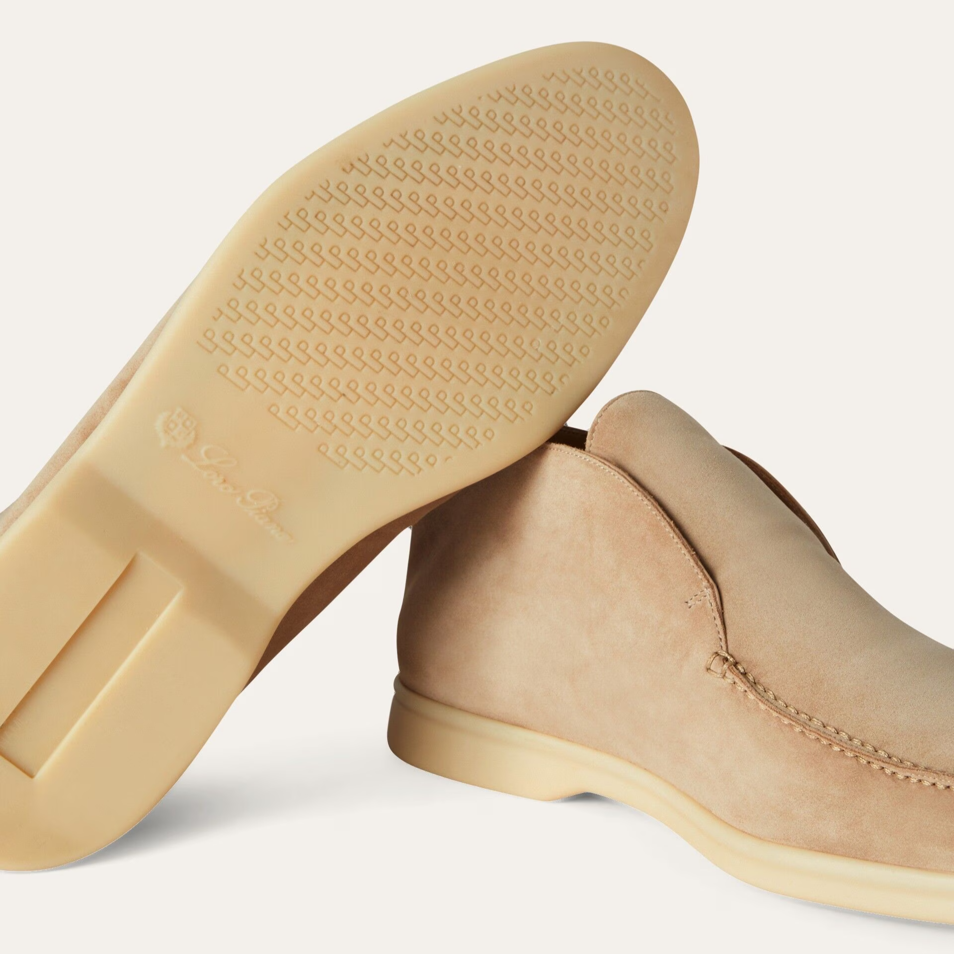 Loro Piana Open Walk Ankle Boot Suede - Sandstone (D044)