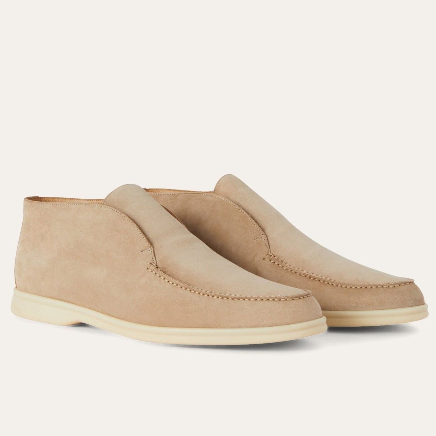 Loro Piana Open Walk Ankle Boot Suede - Sandstone (D044)