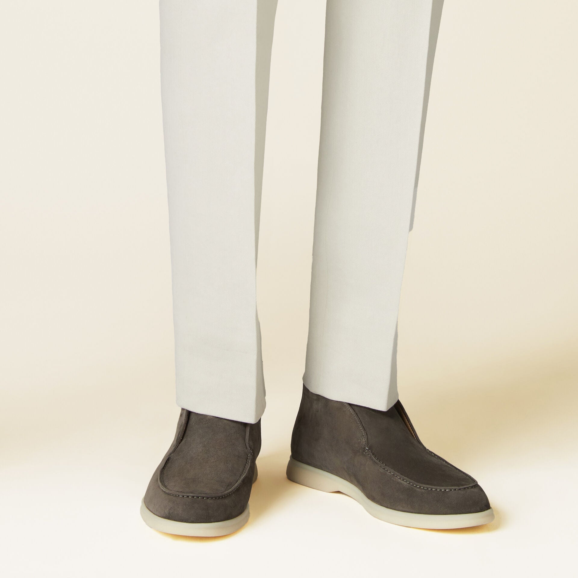 Loro Piana Open Walk Ankle Boot - Warm Gray (MD84)