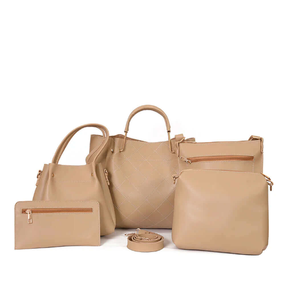 FABULOUS - Buy 01 Shoulder Bag & Get 04 Bags Free BEIGE