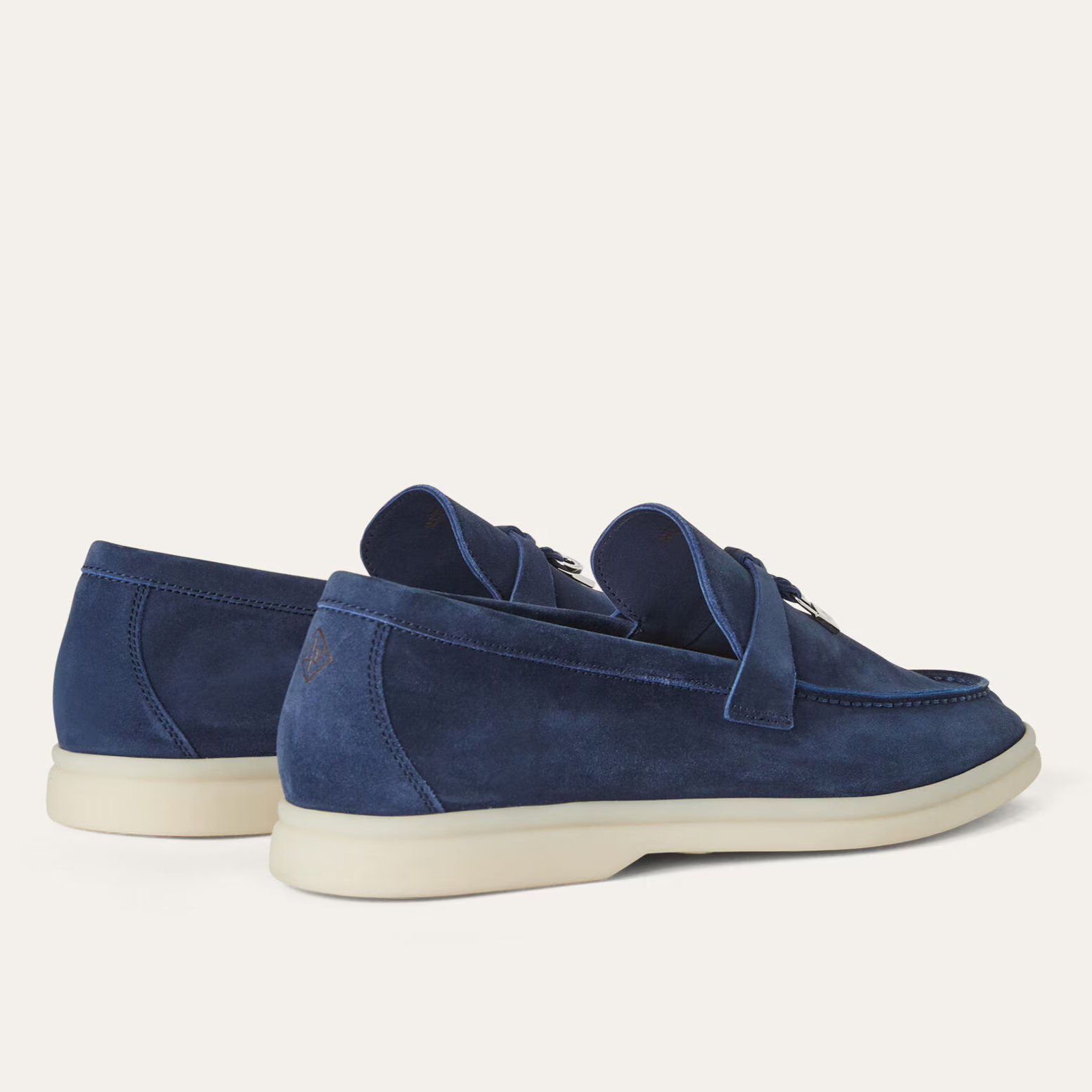 Loro Piana Summer Charms Walk Suede Loafers - True Dark Blue (W18P)