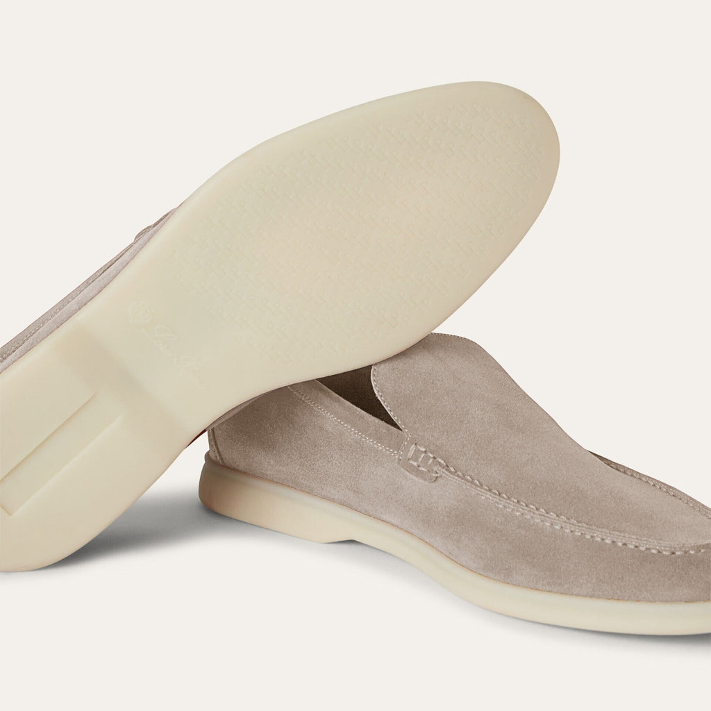 Loro Piana Summer Walk Suede Loafers - Classic Beige (D840)