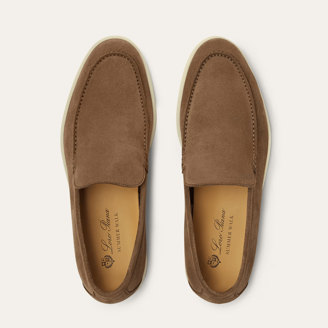 Loro Piana Summer Walk Suede Loafers - Dusk (H0X4)